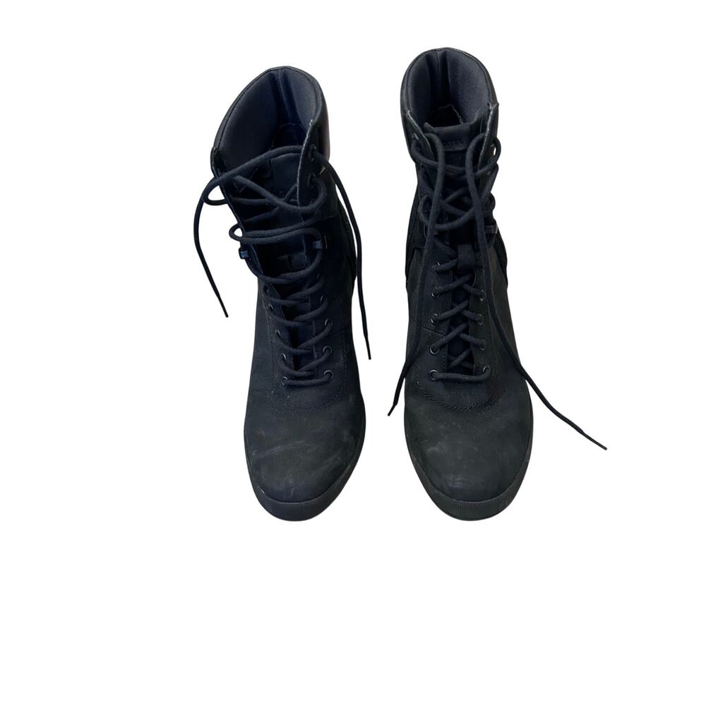 Timberland Women's Camdale Field High Heel Boot Black Nubuck Size 10 - Picture 2 of 11
